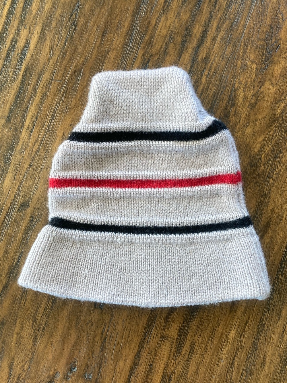 Vintage Meister 100% New Wool Retro Striped Ski Hat Beanie